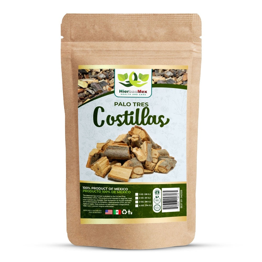 Palo Tres Costillas Hierba Herb 4 Oz. Wild Crafted
