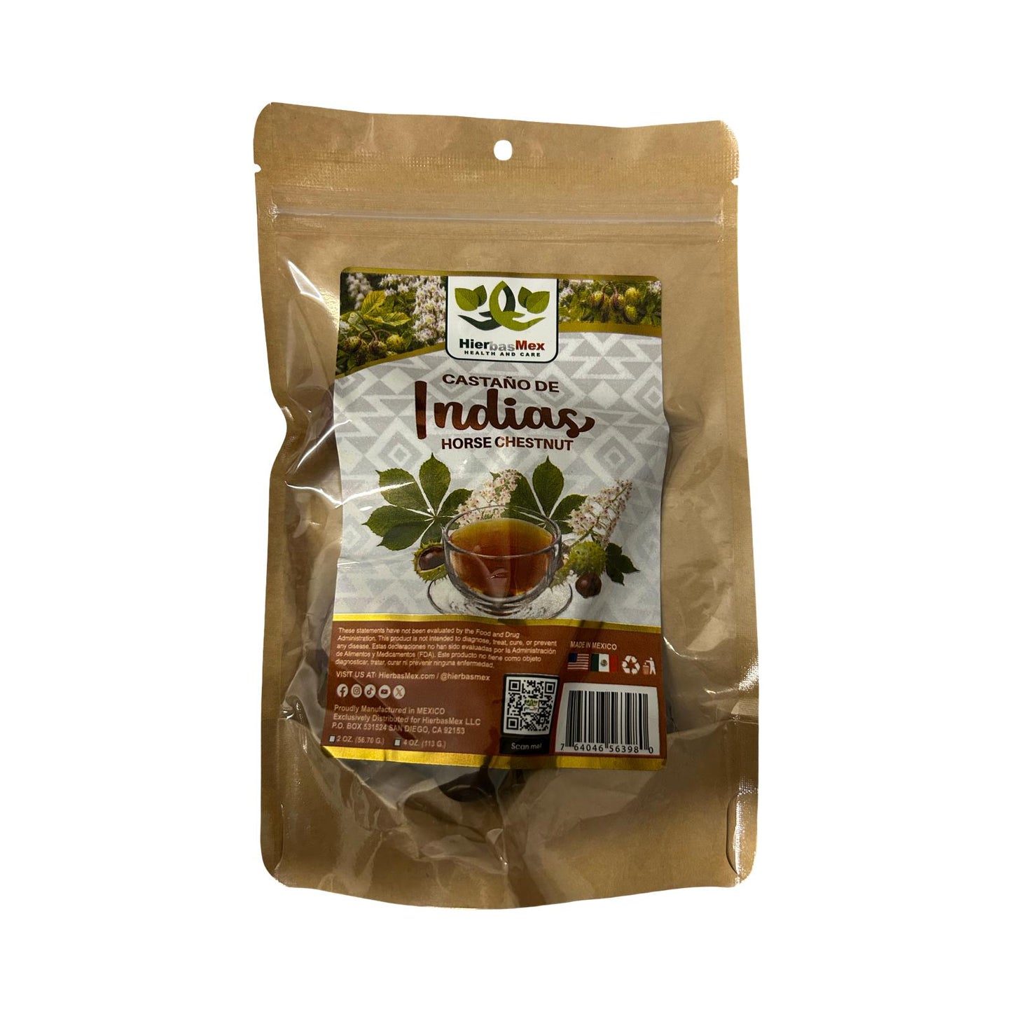 Castano de Indias Hierba Herb 4 Oz.