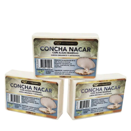 3 Pack Jabon de Barra Bar Soap Concha Nacar