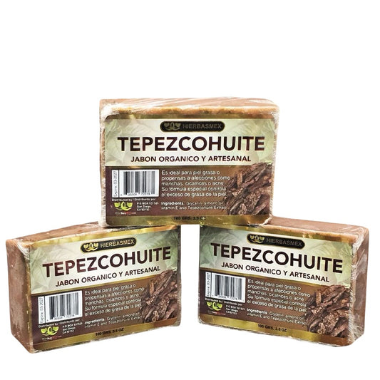 3 Pack Jabon de Barra Tepezcohuite