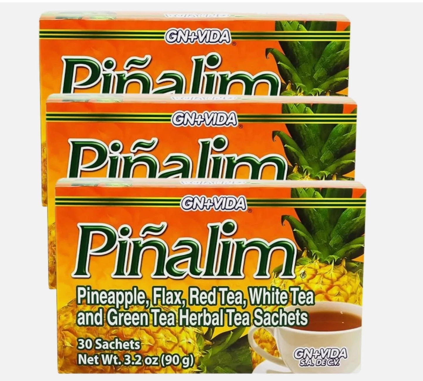 3 Pack Te Pinalim Piñalim GN 30 Sobres