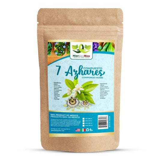 Compuesto Herbal 7 Azahares 7 Blossoms Herbal Compound 100% Natural Wild Crafted 4 oz. (Copy)