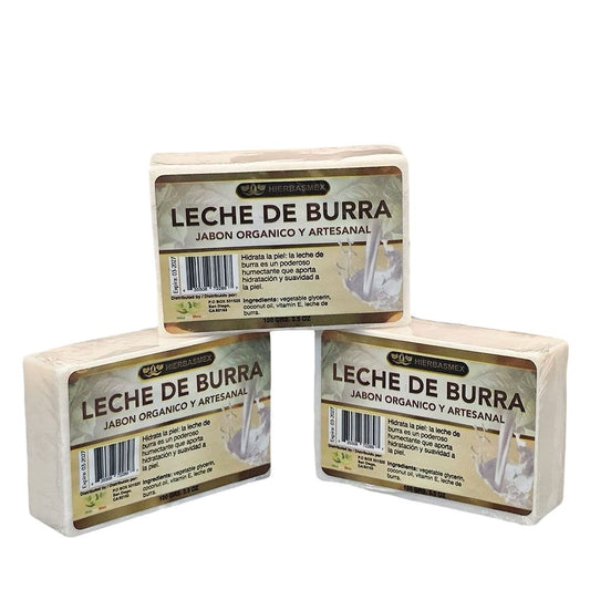3 Pack Jabon de Barra Leche de Burra