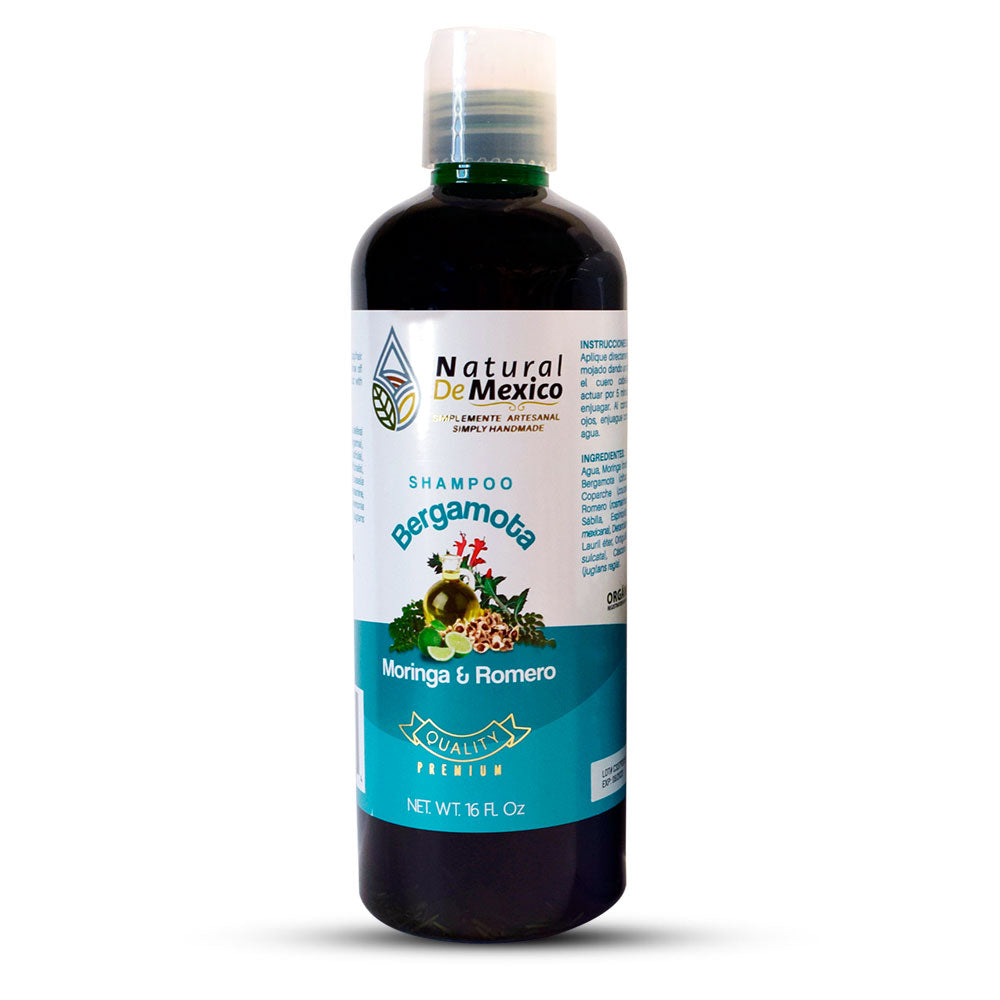 Shampoo de Bergamota con Moringa y Romero Shampoo 16 Fl Oz
