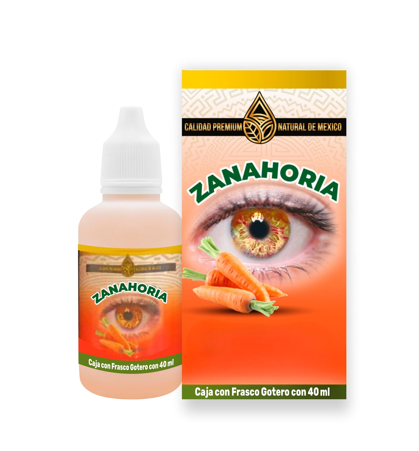Gotas Zanahoria para Ojos Natural de Mexico 40 ml