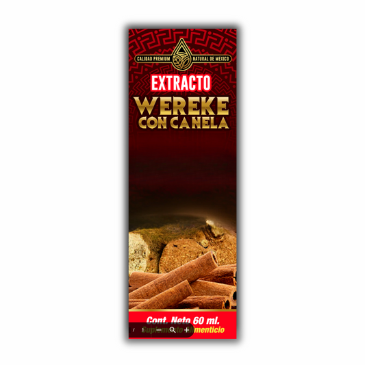 Extracto Wereke con Canela Extract 60 ML.