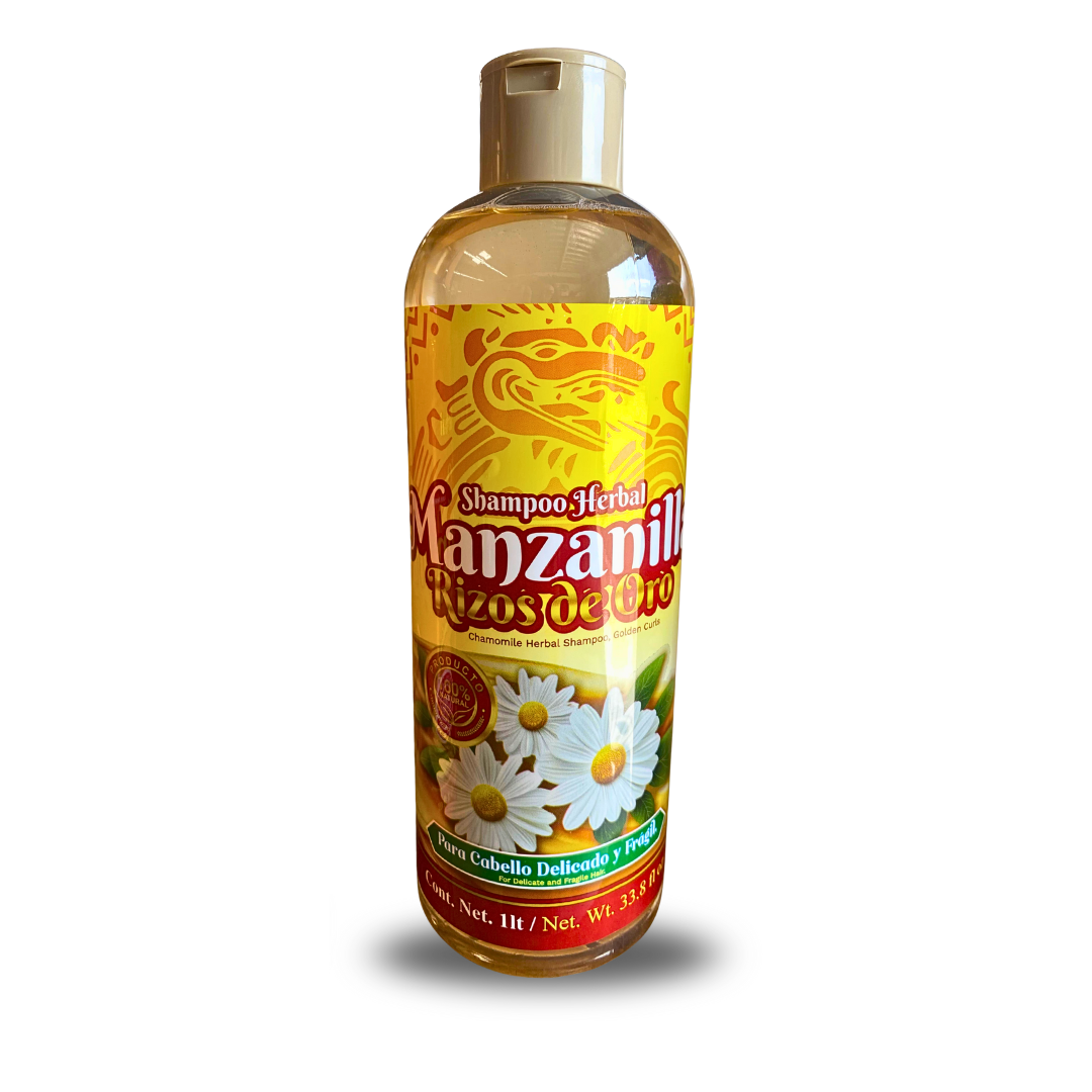 Shampoo Manzanilla Rizos de Oro 1 Litro