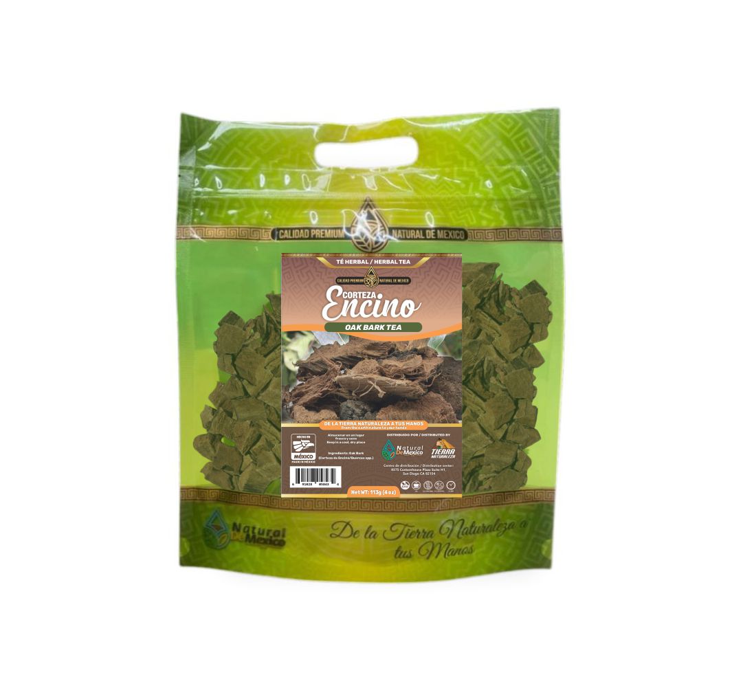 Corteza de Encino Oak Bark 4 onzas Te Tea 4 Oz.