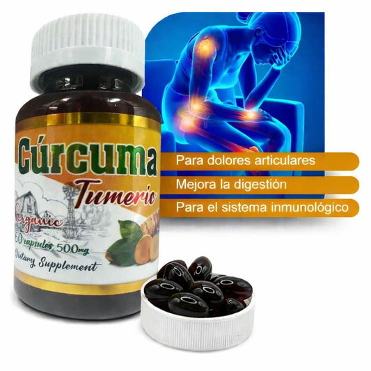 Suplemento Curcuma Turmeric Supplement 100% Natural