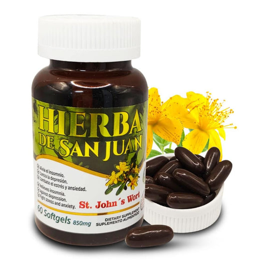 Suplemento Hierba de San Juan St. Johns Herb Supplement 100% Natural