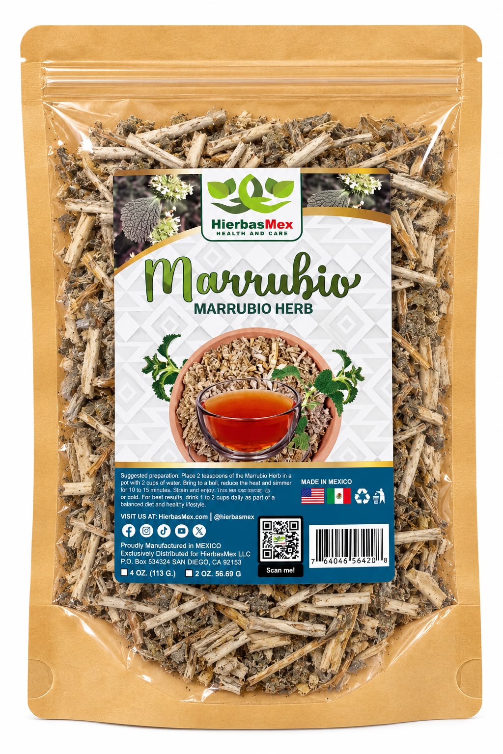 Marrubio Marubio 4 Oz Fresh Premium Herb Hierba Te Tea
