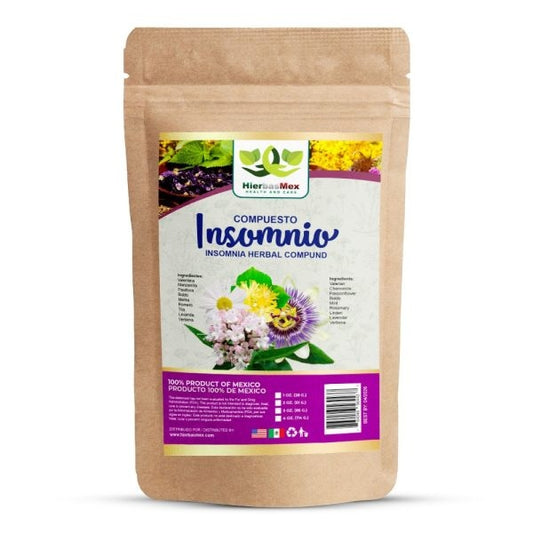 Compuesto Herbal Insomnio Herbal Compound 100% Natural Wild Crafted
