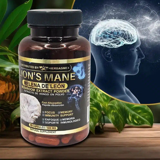 Suplemento Melena de Leon Lion's Mane Supplement 100% Natural