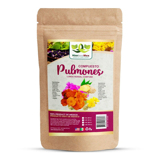 Compuesto Herbal Pulmones Herbal Compound 100% Natural Wild Crafted