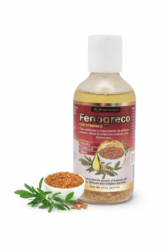 Aceite de Fenogreco Fenugreek Oil 6 fl oz. 100% Natural