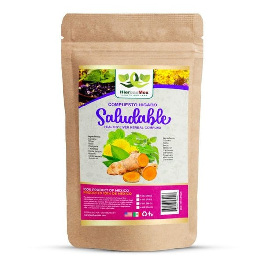 Compuesto Herbal Higado Saludable Herbal Compound 100% Natural Wild Crafted