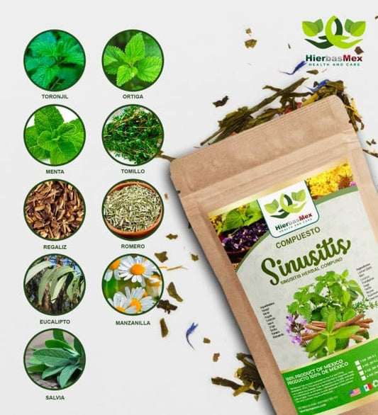 Compuesto Herbal Sinusitis Herbal Compound 100% Natural Wild Crafted