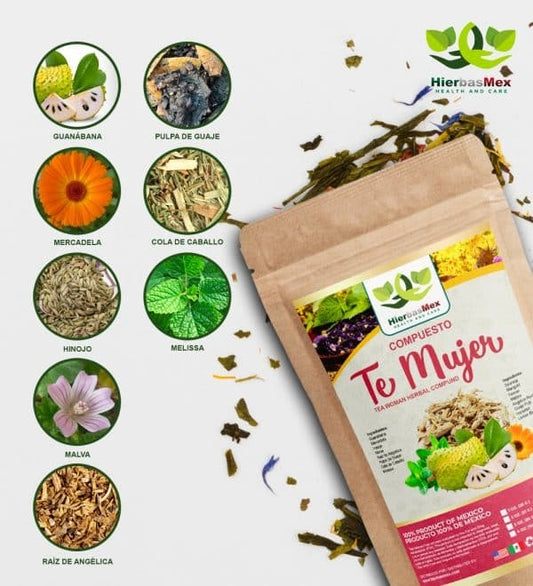 Compuesto Herbal Te Mujer Herbal Compound 100% Natural Wild Crafted