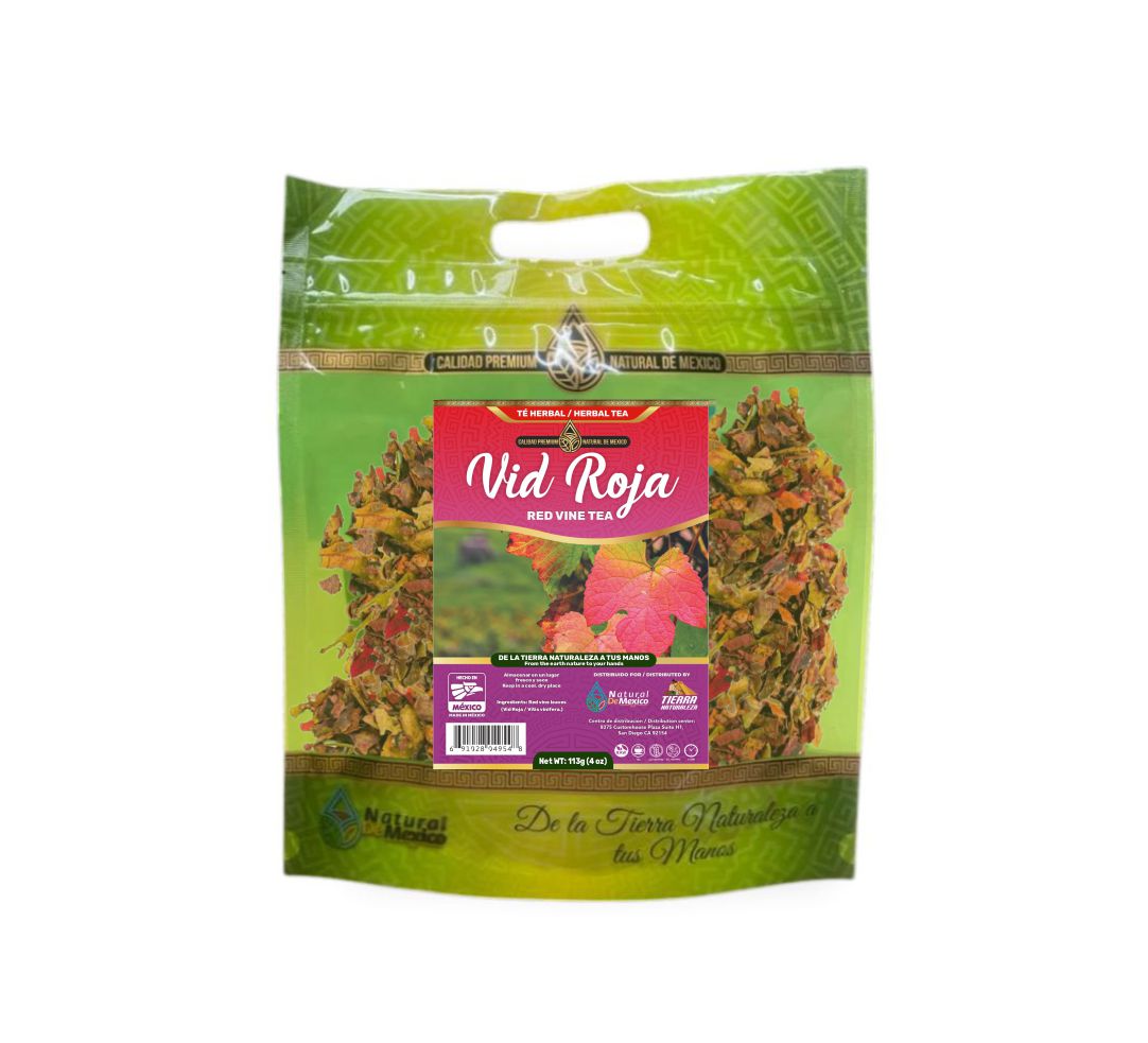 Vid Roja 4 onzas Te Tea Hierbas 4 Oz. Red Vine Herb Herbal Natural