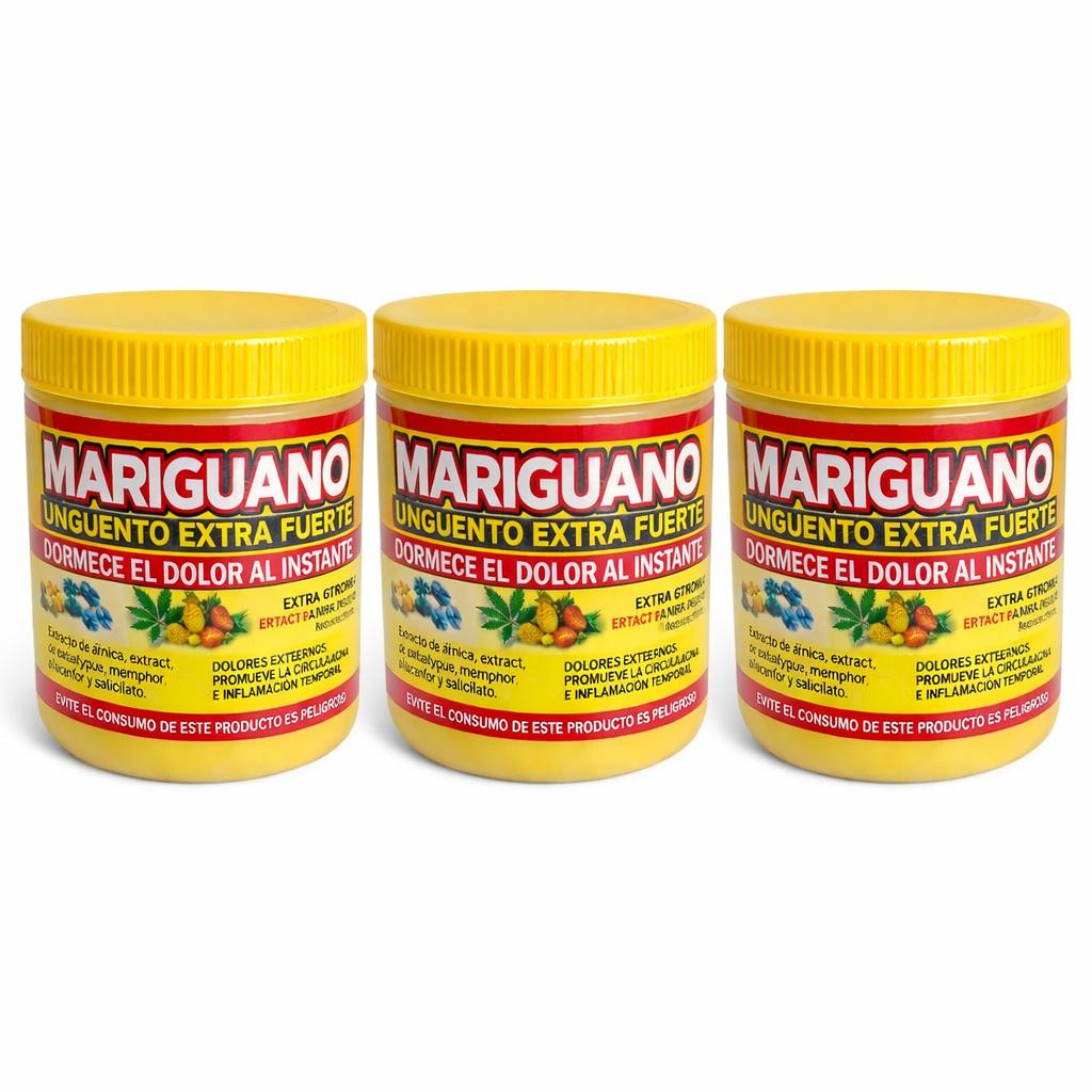 3 Pack Pomada Gel Mari Amarillo 125gr.