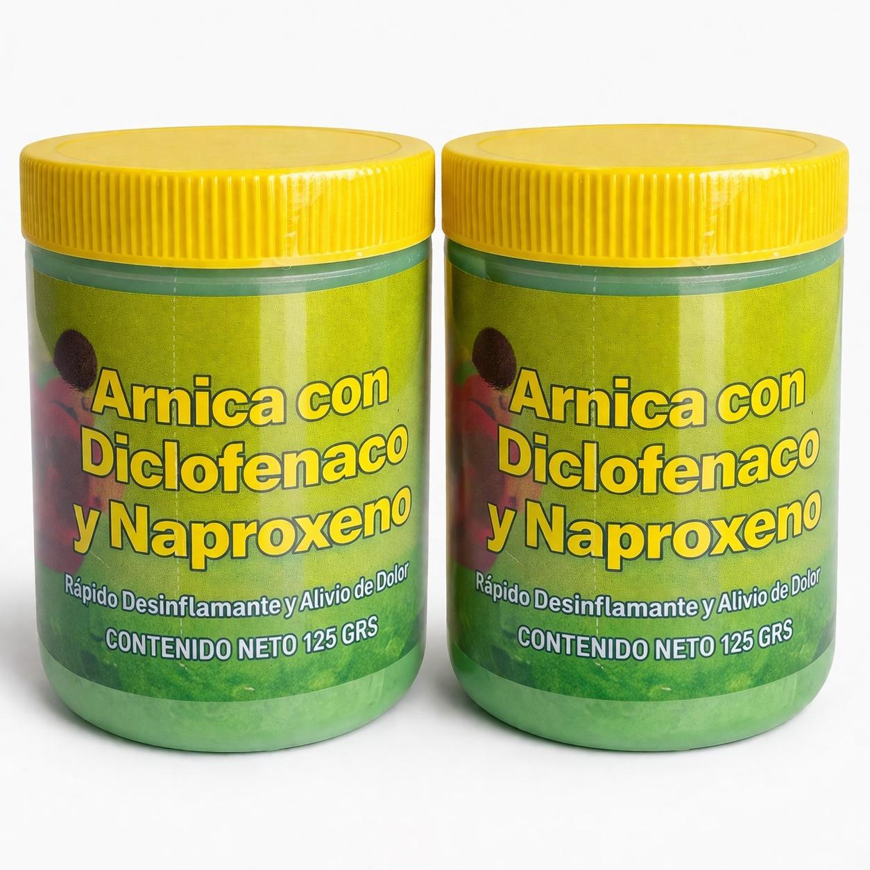2 Pack Pomada Gel Arnica Diclo Napro 125gr.