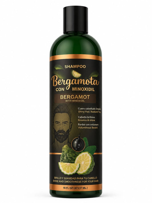 Shampoo Bergamota con Minoxidil 16 fl oz.
