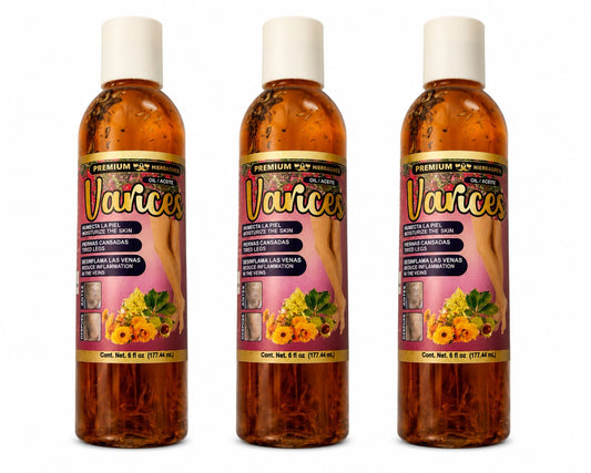 3 Pack Aceite de Varices 6 fl oz.