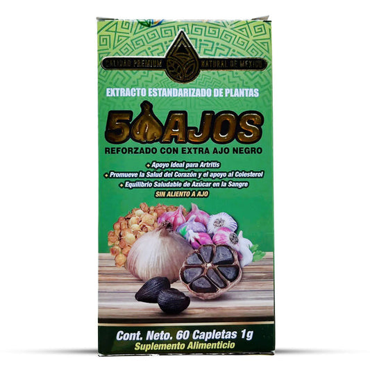 Suplemento 5 Ajos Supplement 5 Garlic 60 Caplets