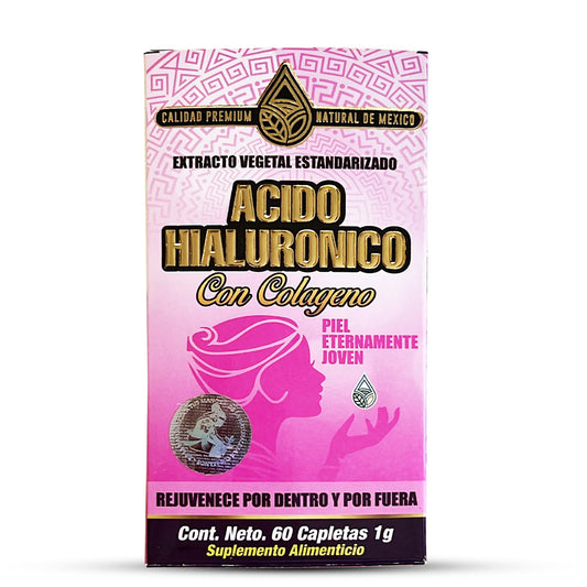 Suplemento Acido Hialuronico Colageno Hialuronic Acid Colagen Suplement 60 Caplets