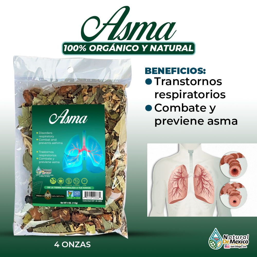 Asma Compuesto Herbal 4 oz. 113gr. Plantas de Mexico