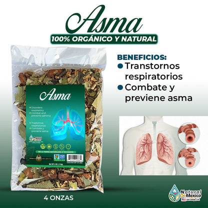 Asma Compuesto Herbal 4 oz. 113gr. Plantas de Mexico