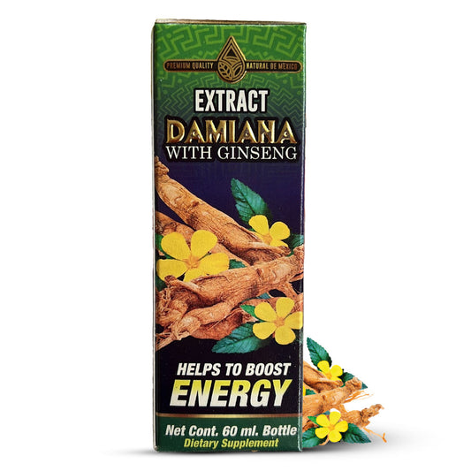 Extracto Damiana con Ginseng 60 ML. Extract