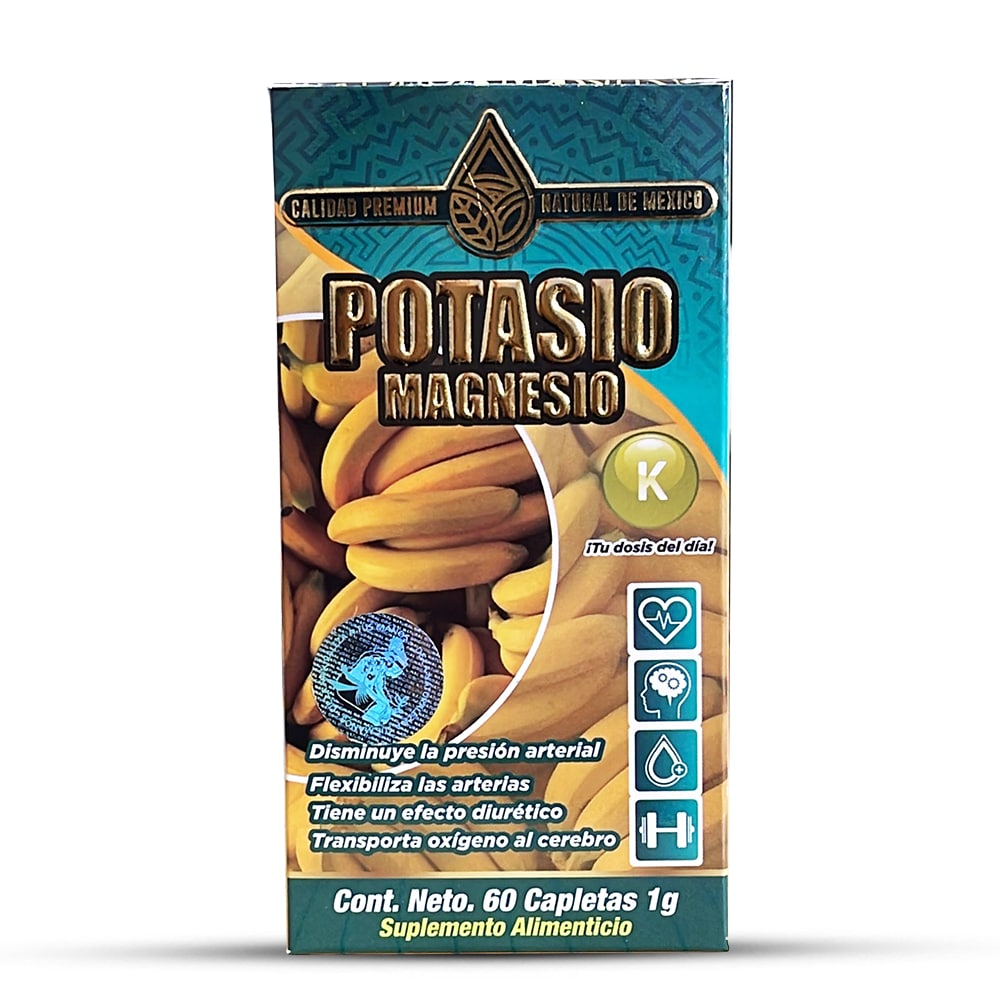 Suplemento Potasio Magnesio Potassium Magnesium Supplement 60 Caplets