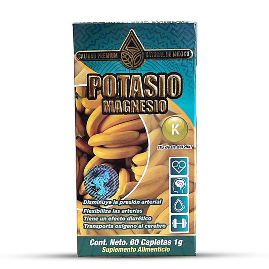 Suplemento Potasio Magnesio Potassium Magnesium Supplement 60 Caplets