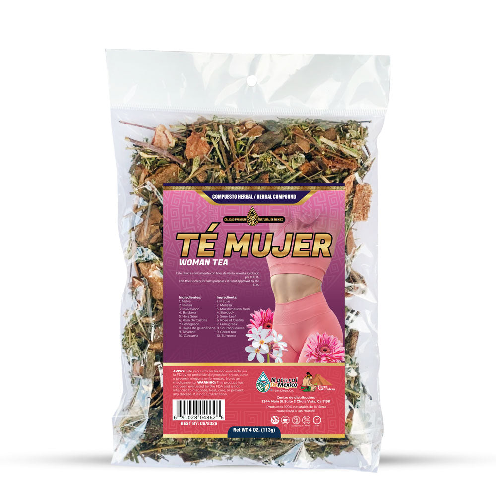 Compuesto Herbal Te Mujer Women Tea 4 onzas Tea Te 4 Oz.