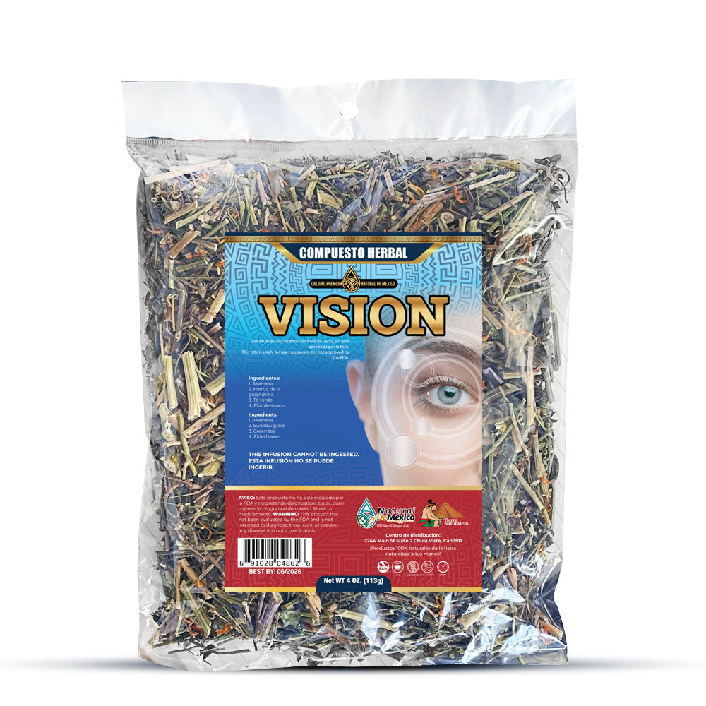 Compuesto Herbal Visión 4 onzas Tea Te 4 Oz.