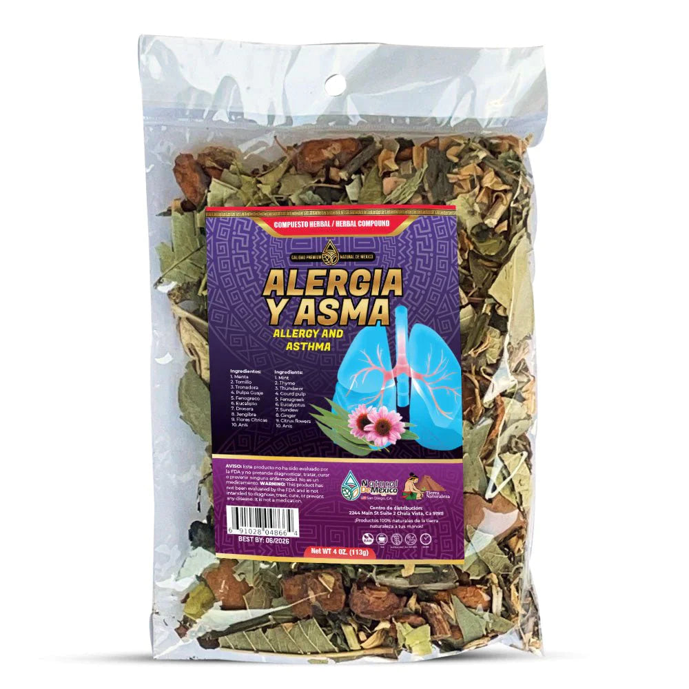 Compuesto Herbal Alergia y Asma Alergy and Asthma 4 Oz. Tea Te