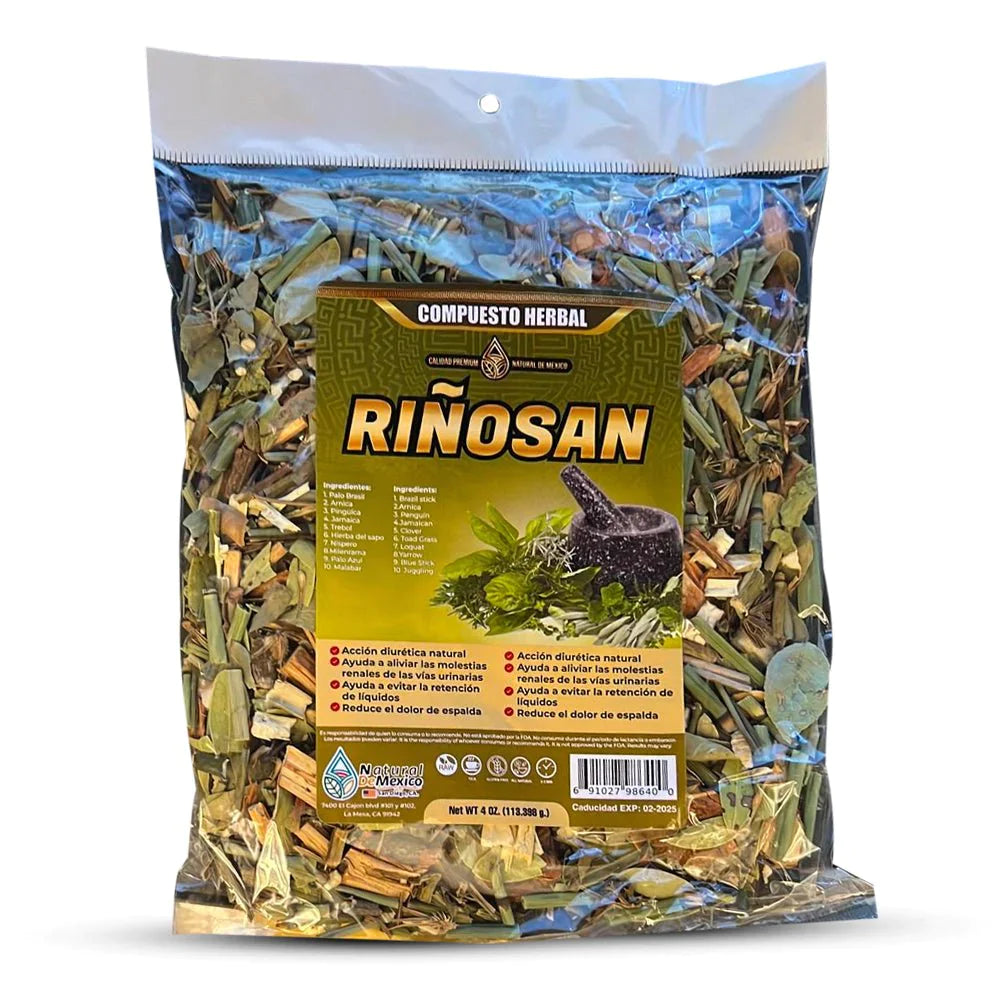 Compuesto Herbal Riñosan Rinosan 4 onzas Tea Te 4 Oz.