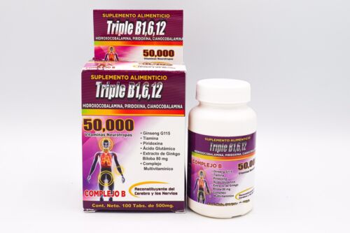 Triple B1, B6, B12 (Agotamiento Mental,Parálisis Facial, Estrés)