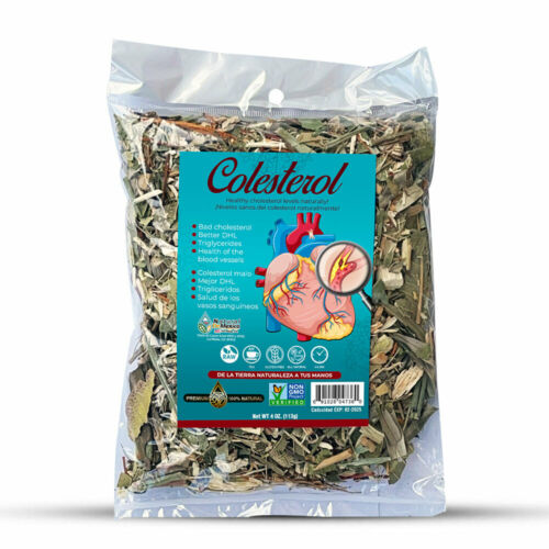 Colesterol Compuesto Herbal/Tea 4 oz-113gr. Baja la Persion, el Colesterol y Triglicéridos